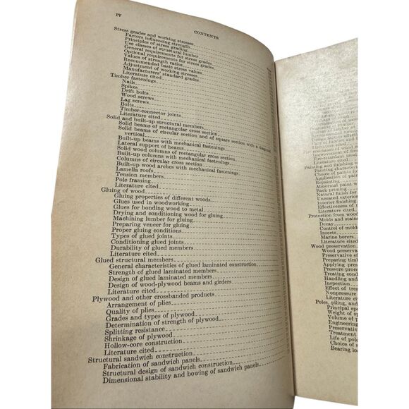 Wood Handbook - No. 72 U.S. Department of Agriculture Forest Service 1955 PB - Picture 7 of 8